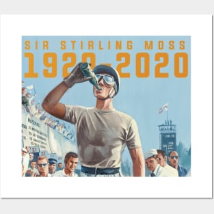 stirling moss pit stop Posters and Art